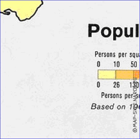 mapa de de densidade populacional Afeganistao em ingles