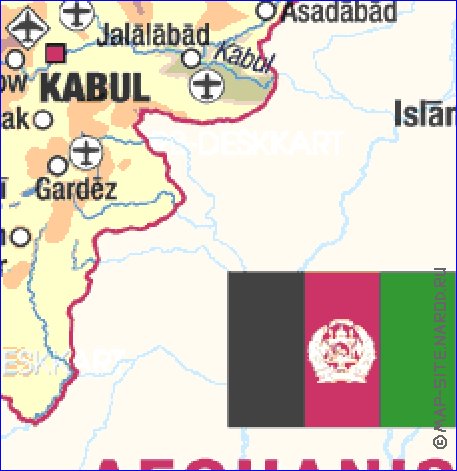 carte de Afghanistan