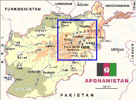 carte de Afghanistan