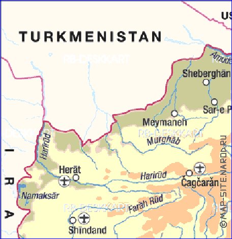 carte de Afghanistan