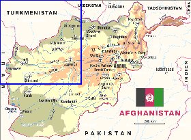 carte de Afghanistan