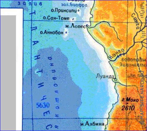 Fisica mapa de Africa