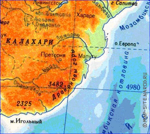 Fisica mapa de Africa