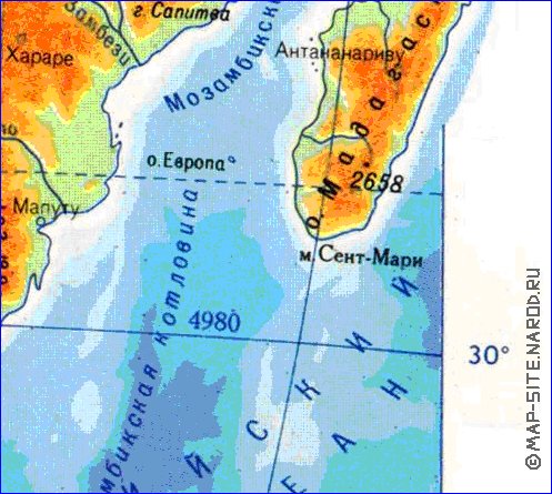 Fisica mapa de Africa