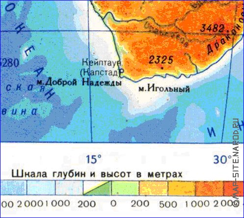 Fisica mapa de Africa