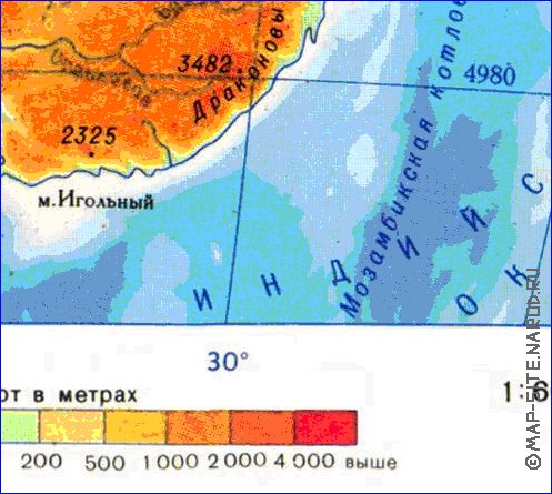 Fisica mapa de Africa