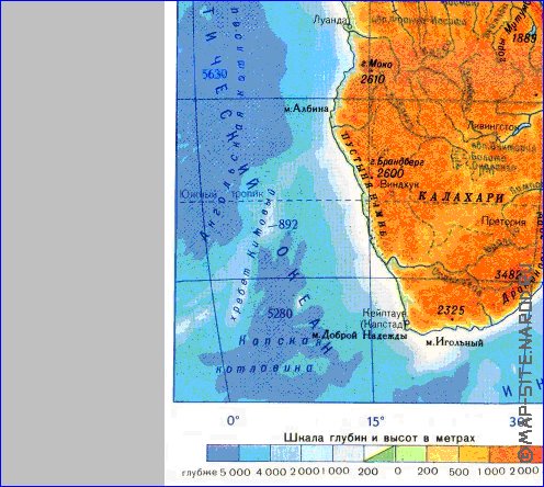 Fisica mapa de Africa