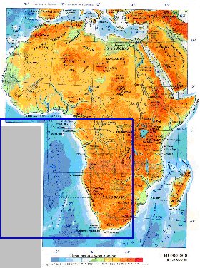 Fisica mapa de Africa