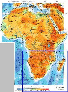 Fisica mapa de Africa