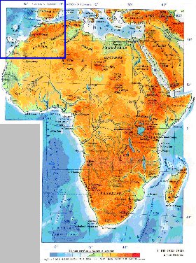 Fisica mapa de Africa