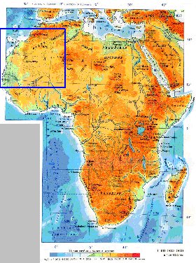 Fisica mapa de Africa