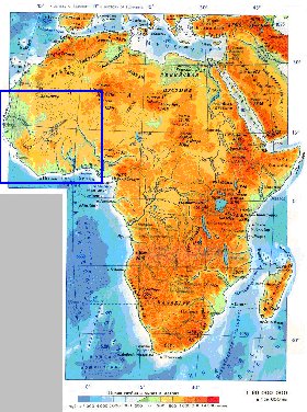 Fisica mapa de Africa