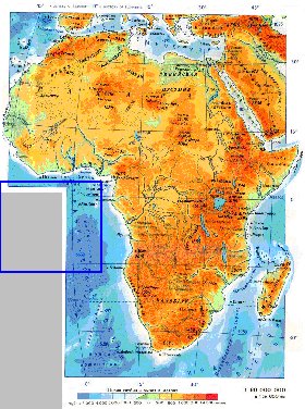 Fisica mapa de Africa