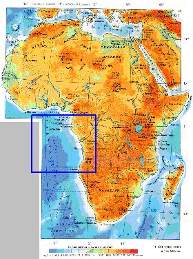 Fisica mapa de Africa