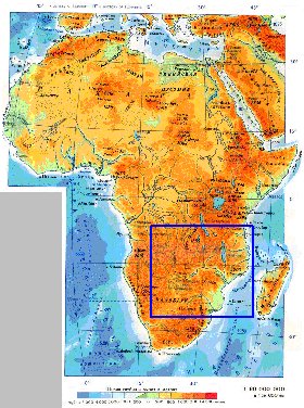 Fisica mapa de Africa