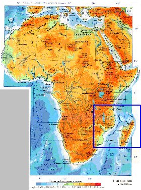 Fisica mapa de Africa