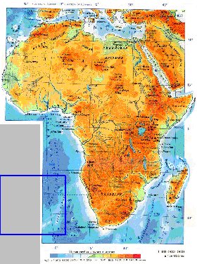 Fisica mapa de Africa