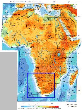 Fisica mapa de Africa