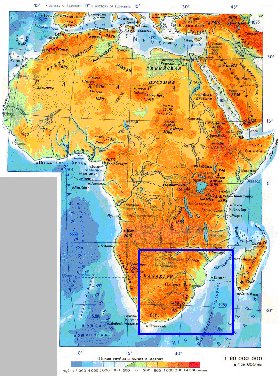 Fisica mapa de Africa