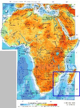 Fisica mapa de Africa