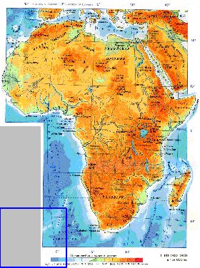 Fisica mapa de Africa