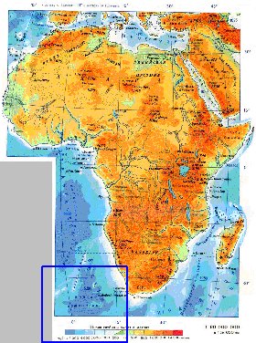 Fisica mapa de Africa