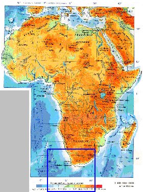 Fisica mapa de Africa