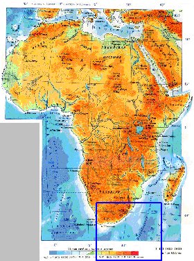 Fisica mapa de Africa