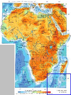 Fisica mapa de Africa