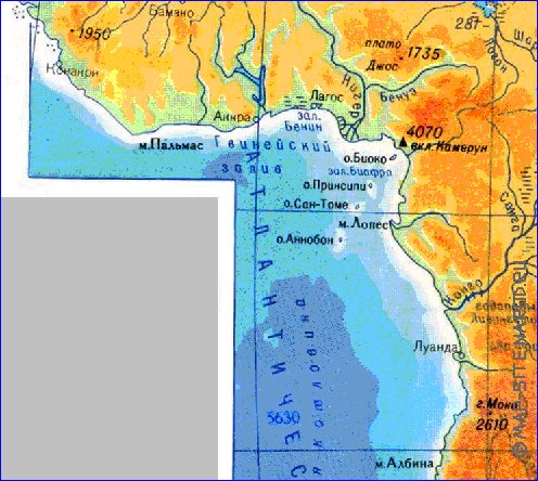 Fisica mapa de Africa