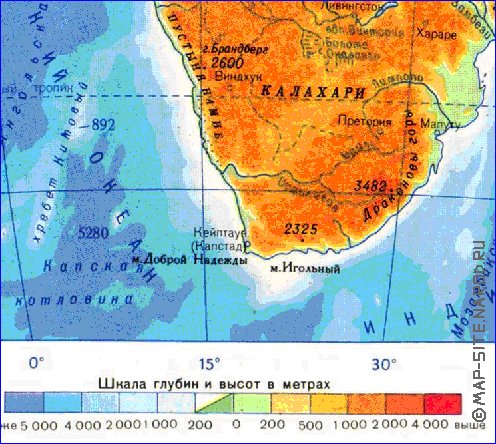 Fisica mapa de Africa