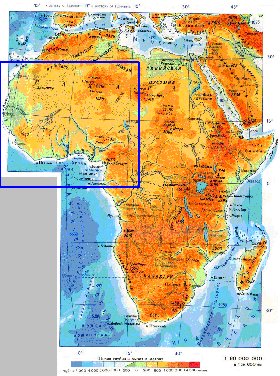 Fisica mapa de Africa