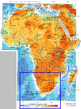 Fisica mapa de Africa