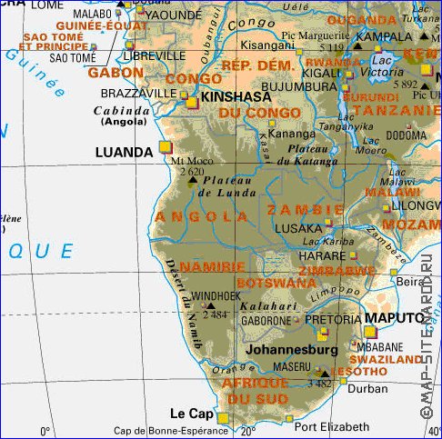 carte de Afrique