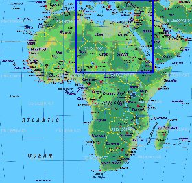 mapa de Africa em alemao