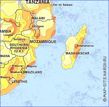 mapa de de densidade populacional Africa em ingles