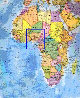 mapa de Africa