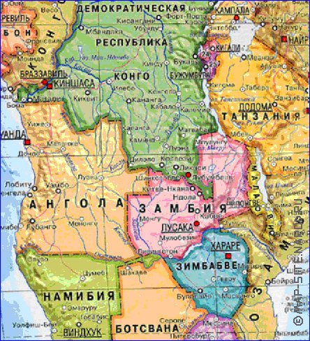 carte de Afrique