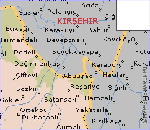 mapa de  il Aksaray