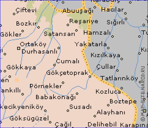 mapa de  il Aksaray