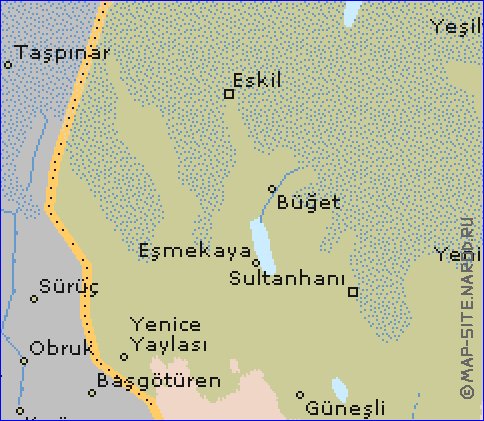 carte de  il Aksaray