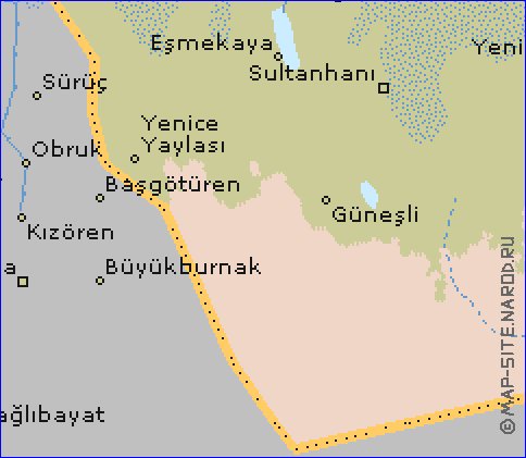 mapa de  il Aksaray