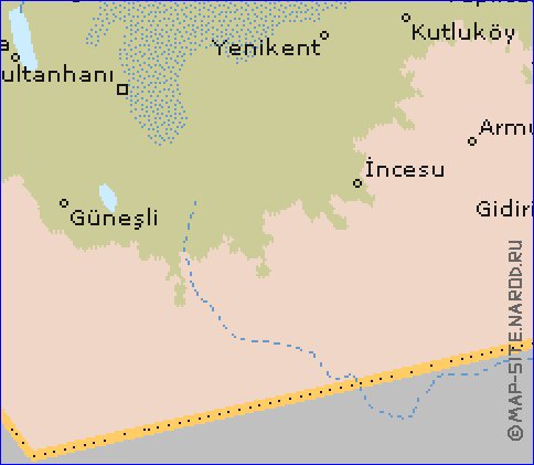 mapa de  il Aksaray