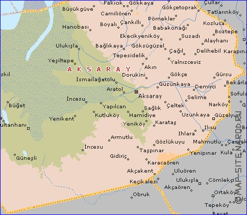 carte de  il Aksaray