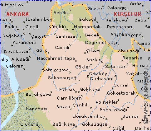 carte de  il Aksaray