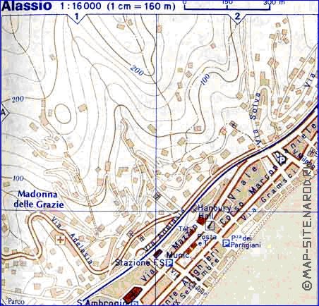 mapa de Alassio