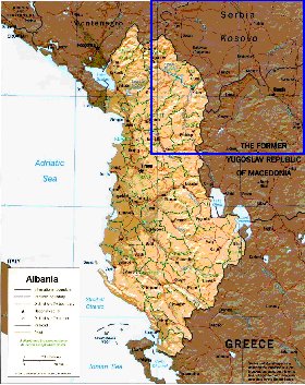 carte de Albanie