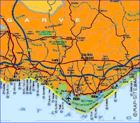 carte de Algarve