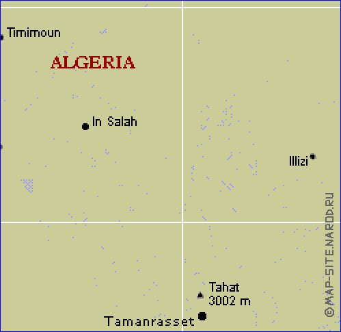 carte de Algerie en anglais