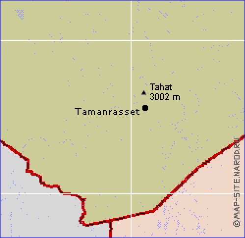 carte de Algerie en anglais